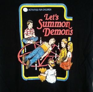 NWT Lets Summon Demons Occult Witchy Shirt